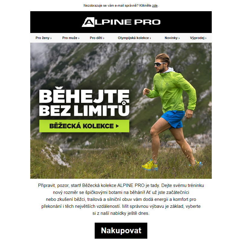 Nová běžecká kolekce ALPINE PRO je tu!