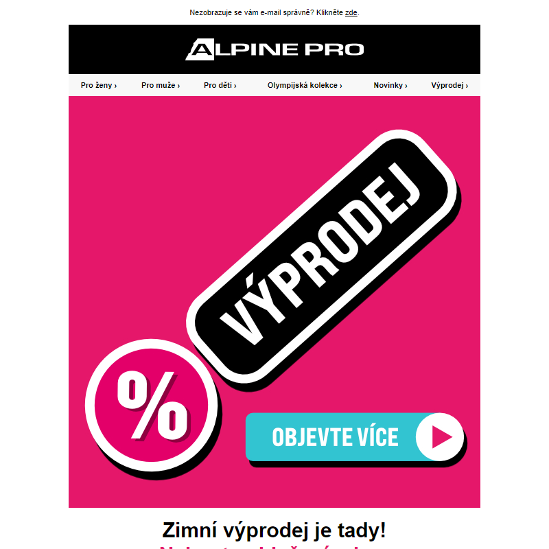 Zimní výprodej začíná!