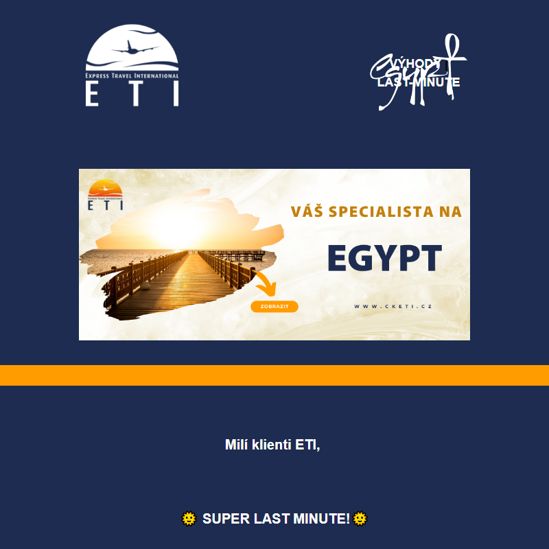 __ ETI – SUPER LAST MINUTE! __