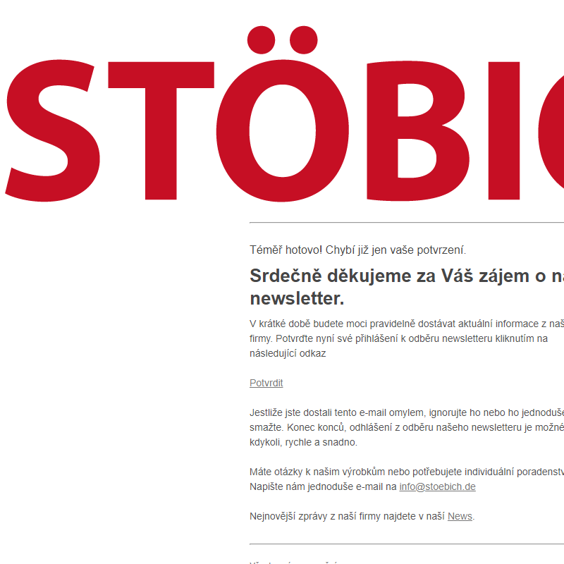Stöbich Newsletter