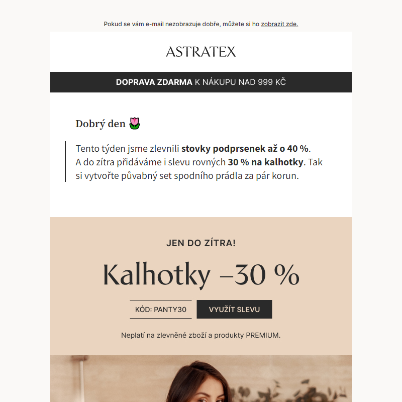 Kalhotky _30 % _Blesková akce!