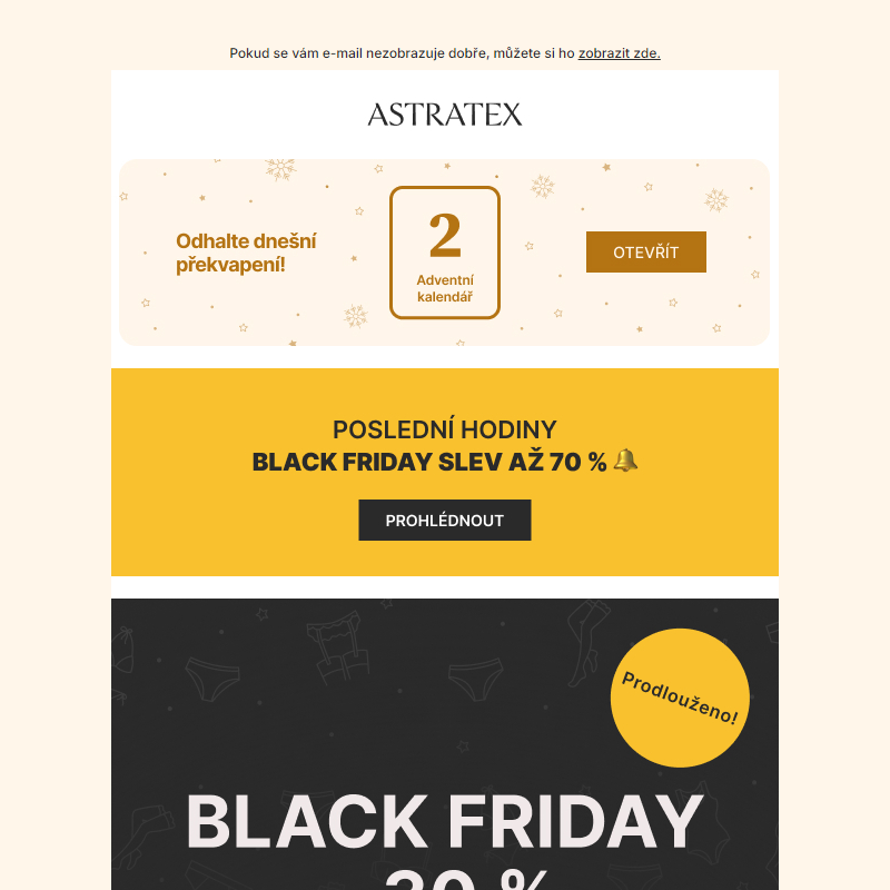 Utekl vám Black Friday? _ Prodloužili jsme ho do půlnoci _.