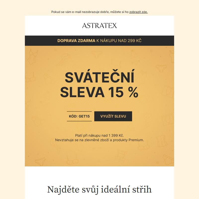 _ Ke slevě 15 % dnes máte dopravu zdarma.