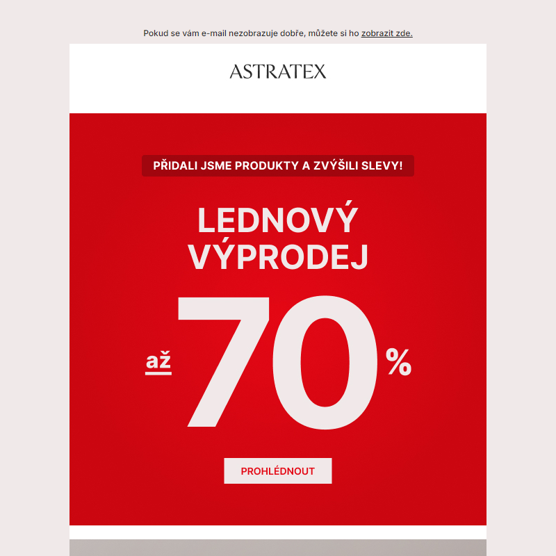 Více produktů, vyšší slevy! Až 70 % _