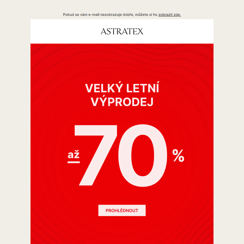 _ Velký letní výprodej až _70 % _