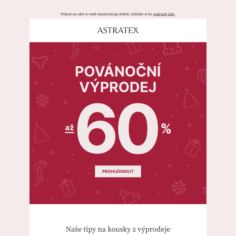 Povánoční výprodej až _60 % právě začal _