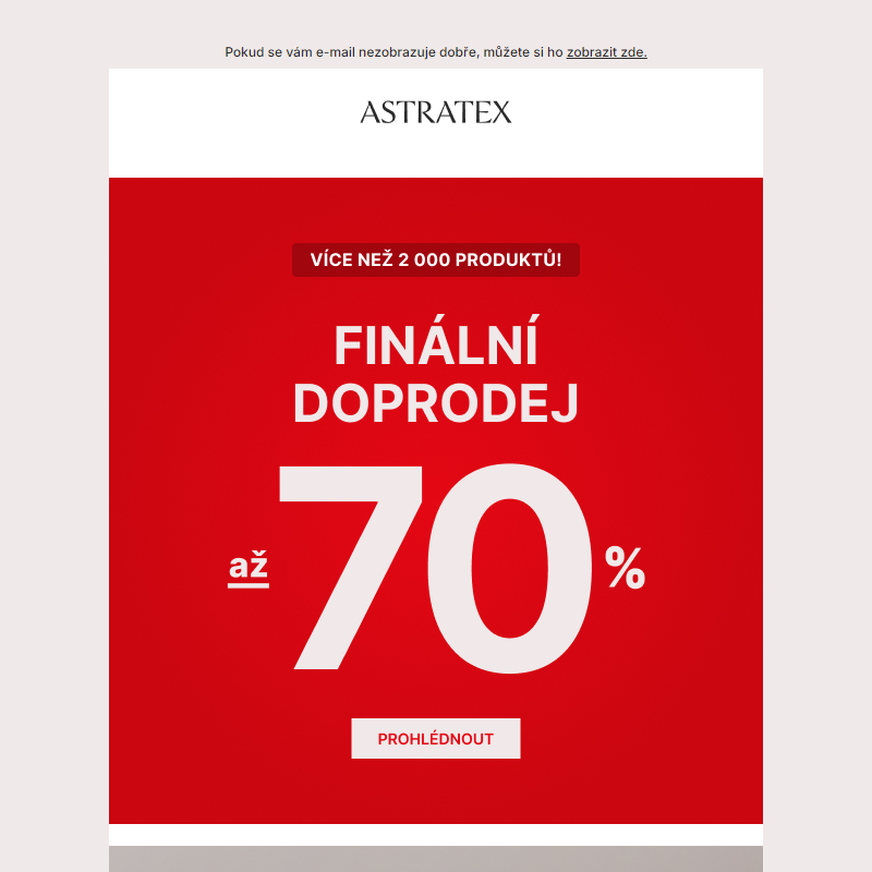 _ Finální doprodej až _70 % _