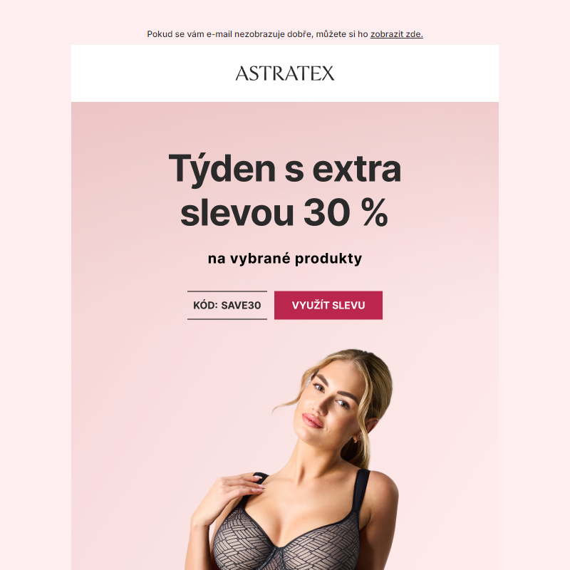 Týden s extra slevou 30 % _ A erotické prádlo od _20 %.