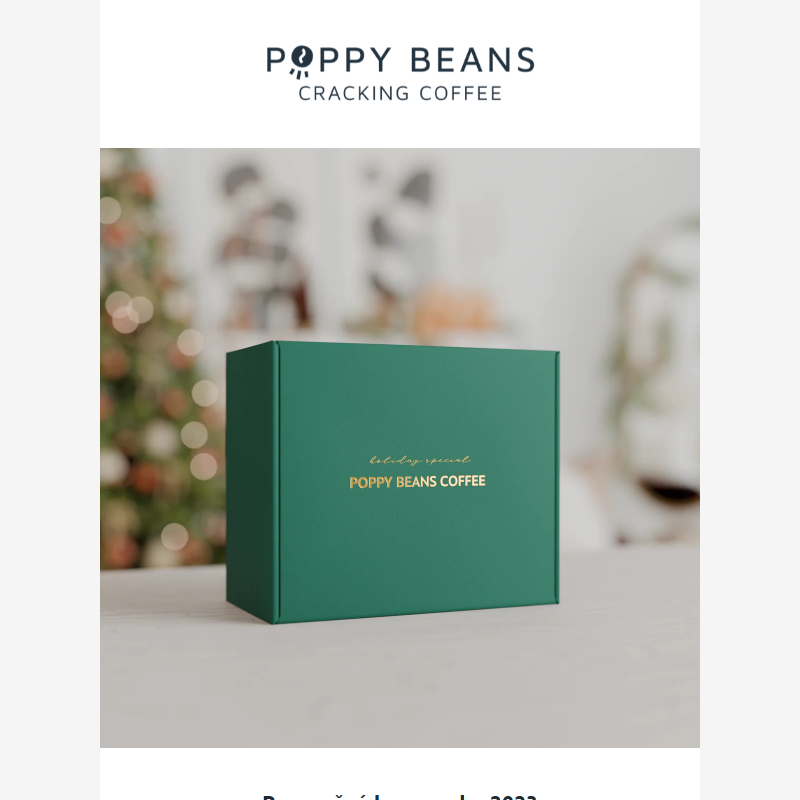 _ Sváteční edice kávy z Poppy Beans