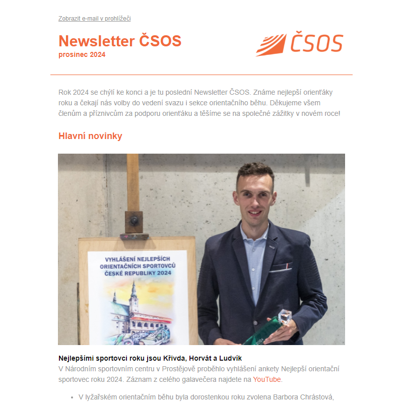 Newsletter ČSOS prosinec 2024