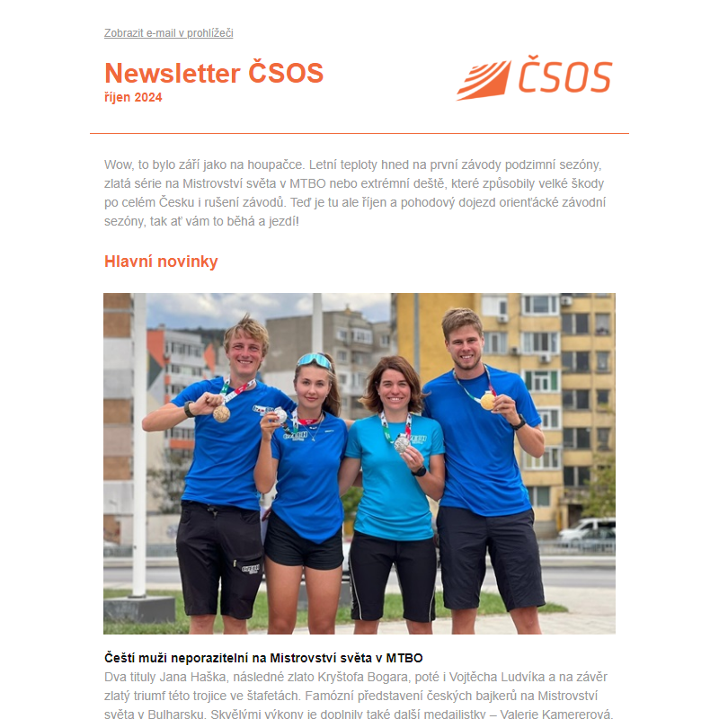 Newsletter ČSOS říjen 2024