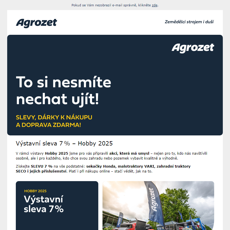 To si nesmíte nechat ujít!