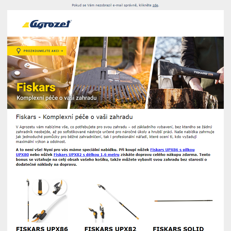 Fiskars - Komplexní péče o vaši zahradu