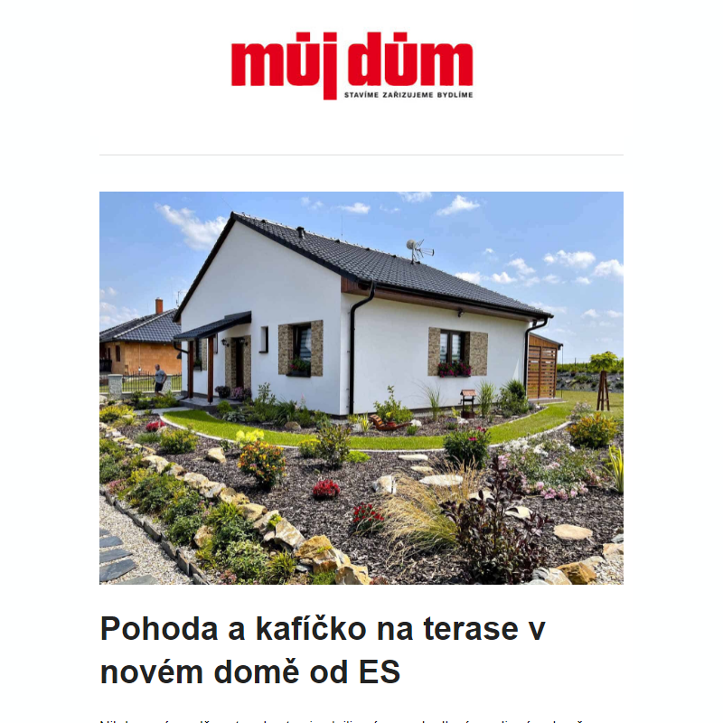 Pohoda a kafíčko na terase v novém domě od ES