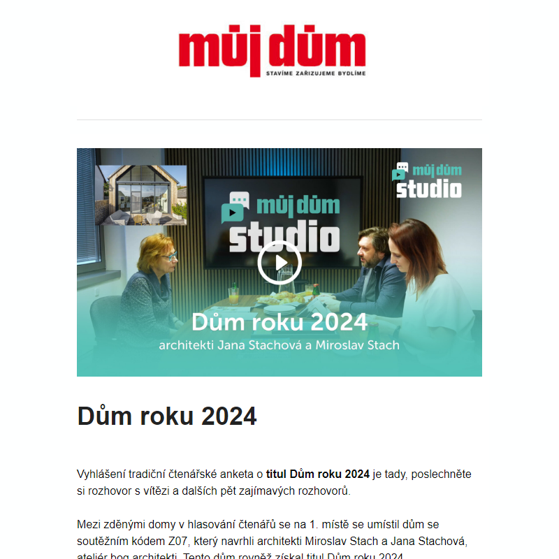 Dům roku 2024 – absolutní vítěz