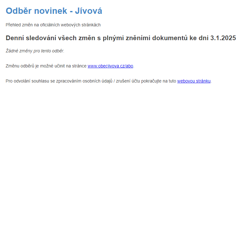 Odběr novinek (3.1.2025)