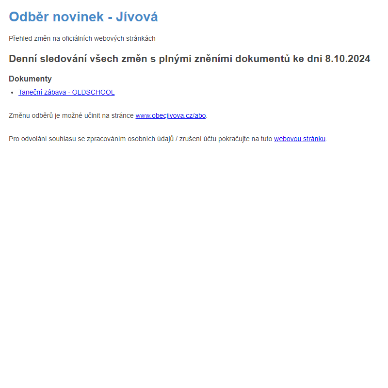 Odběr novinek (8.10.2024)