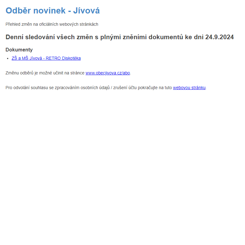 Odběr novinek (24.9.2024)