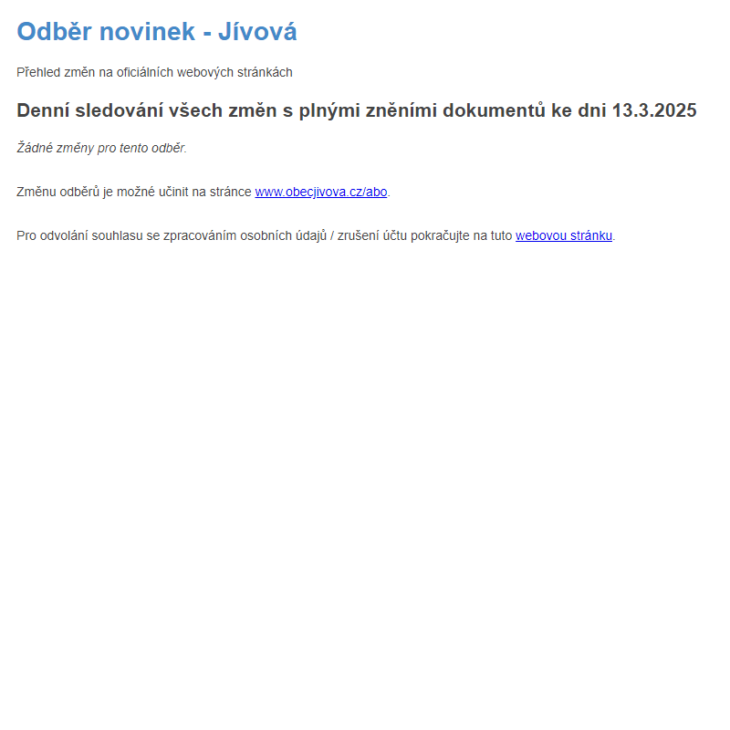 Odběr novinek (13.3.2025)