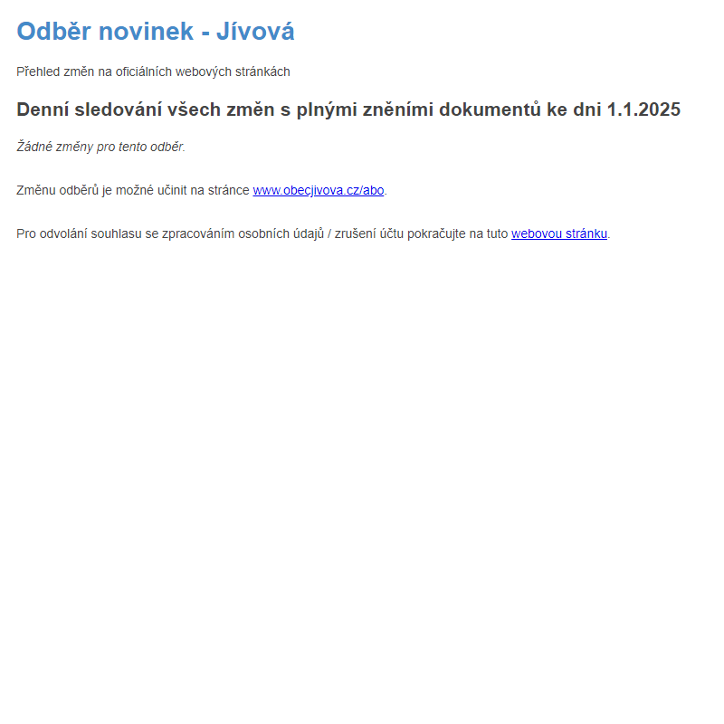 Odběr novinek (1.1.2025)