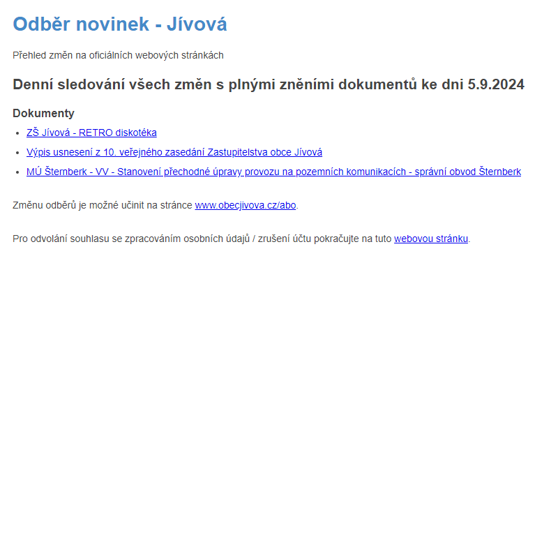 Odběr novinek (5.9.2024)