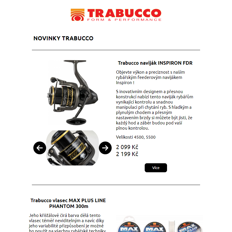 Nové produkty Trabucco