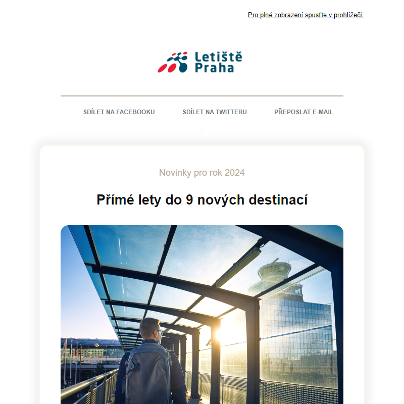 Letiště v novém roce. 9 nových destinací: Poznaň, Alicante, Tallinn.. (OS)