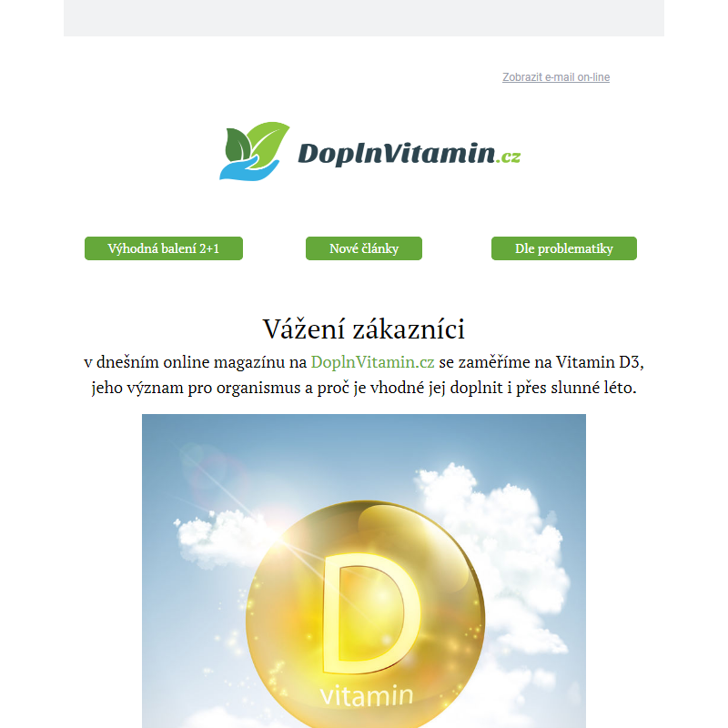 Proč užívat vitamin D3 i v létě? Tipy na DoplnVitamin.cz