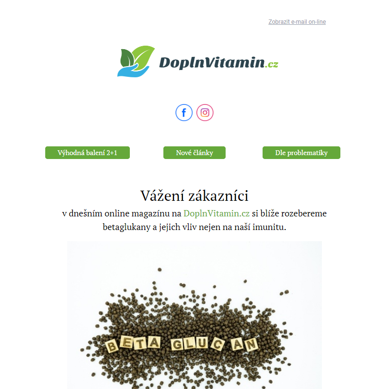 Betaglukany a jejich vliv na organismus? Tipy na DoplnVitamin.cz