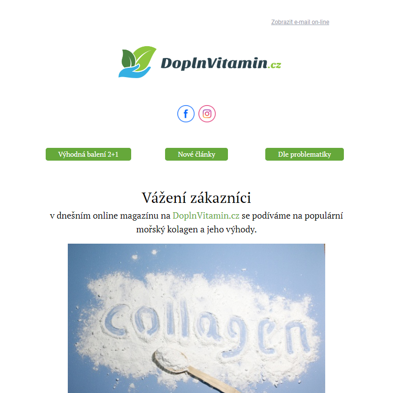 Znáte výhody mořského kolagenu?? Tipy na DoplnVitamin.cz