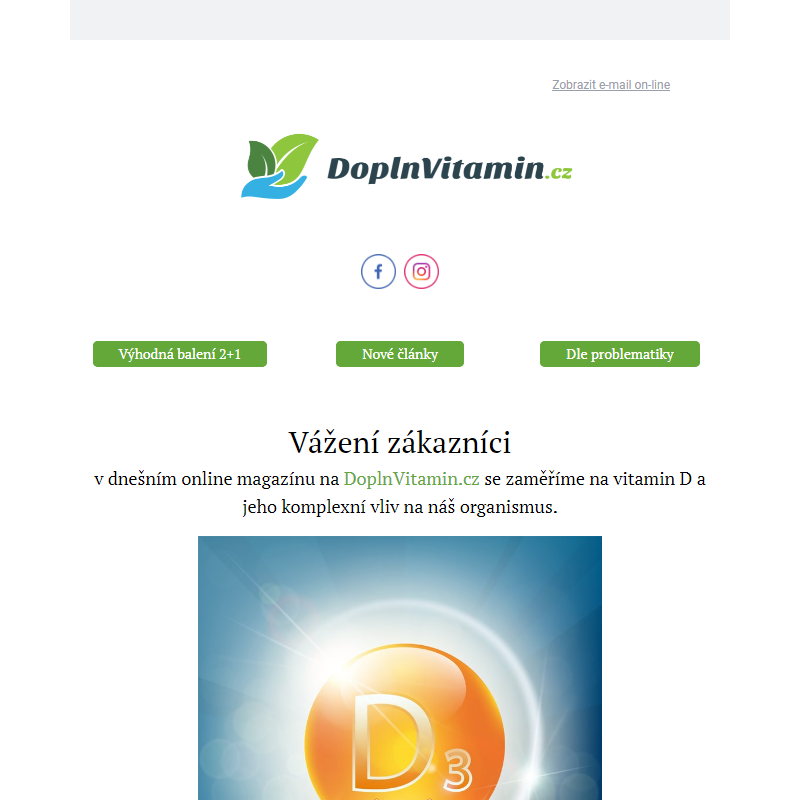 Vitamin D jako pomocník nejen na silnou imunitu? Tipy na DoplnVitamin.cz