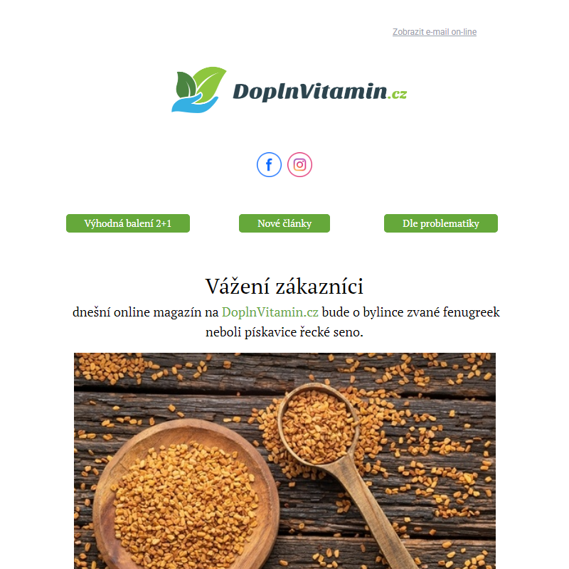 Fenugreek neboli pískavice, jak nám může prospět? Tipy na DoplnVitamin.cz