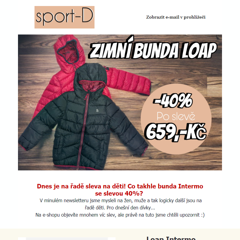 __Dnes 40% sleva na dívčí zimní bundu Loap