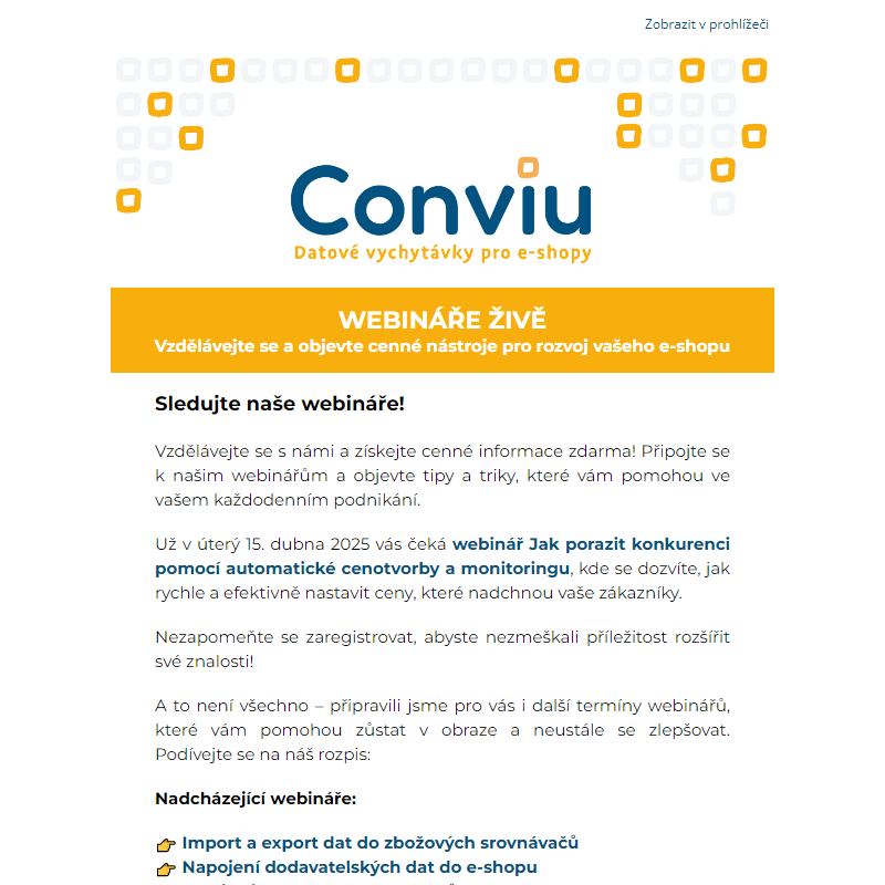 WEBINÁŘE ONLINE:_Tipy a nástroje, které posunou váš e-shop o level výš