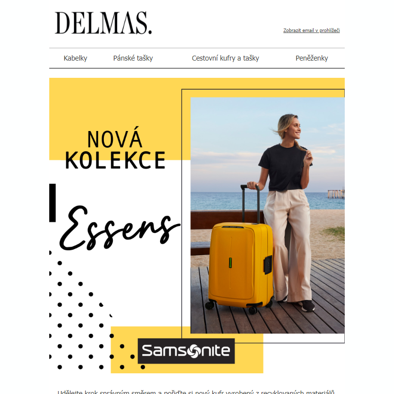 Samsonite Essens | Dejte zelenou nové kolekci udržitelných cestovních zavazadel ___