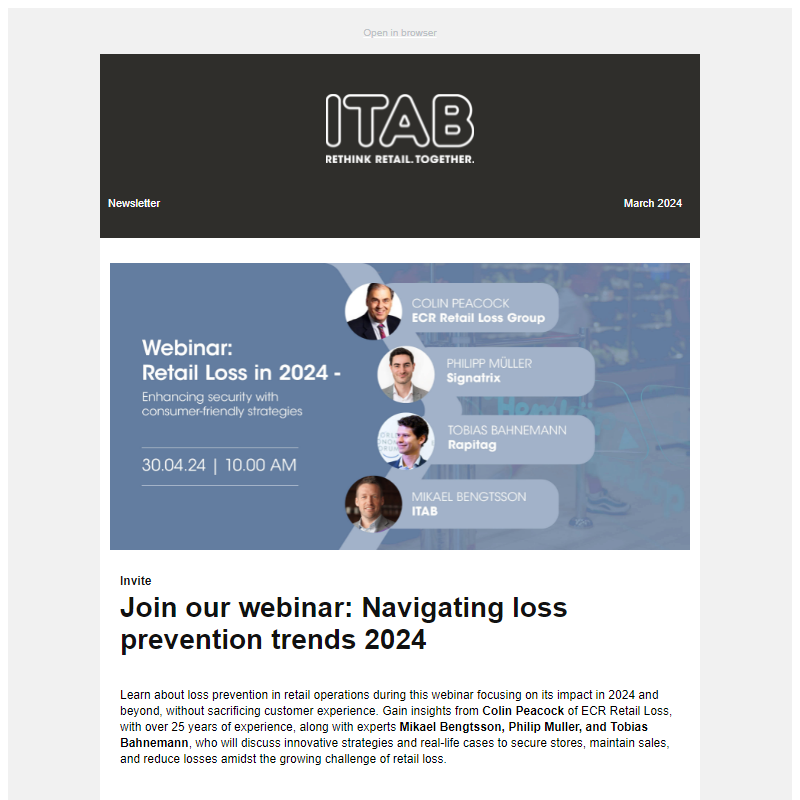 Latest news, cases & insights from ITAB
