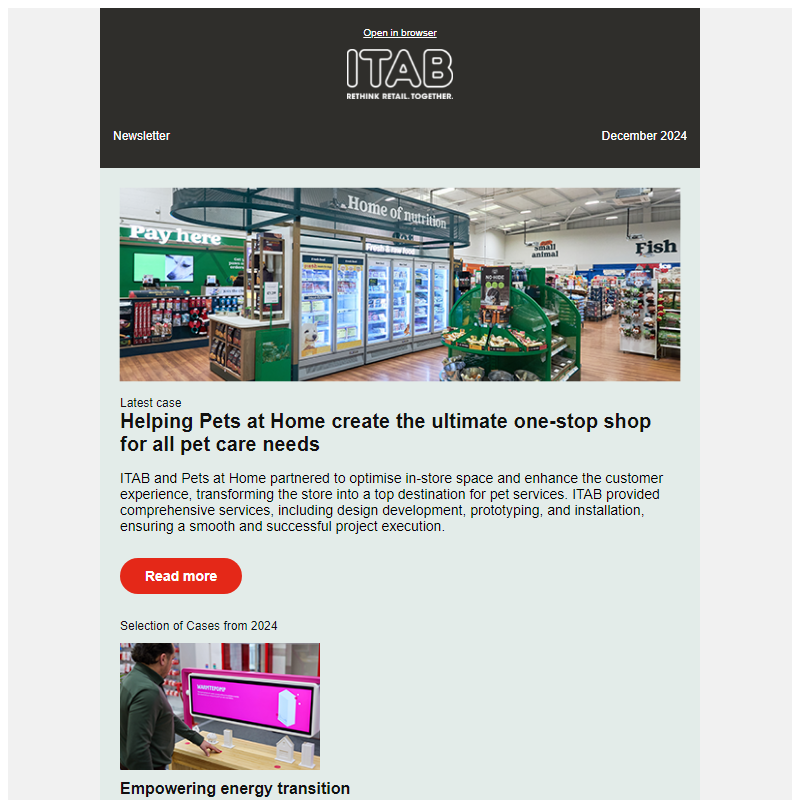 ITAB - Monthly newsletter