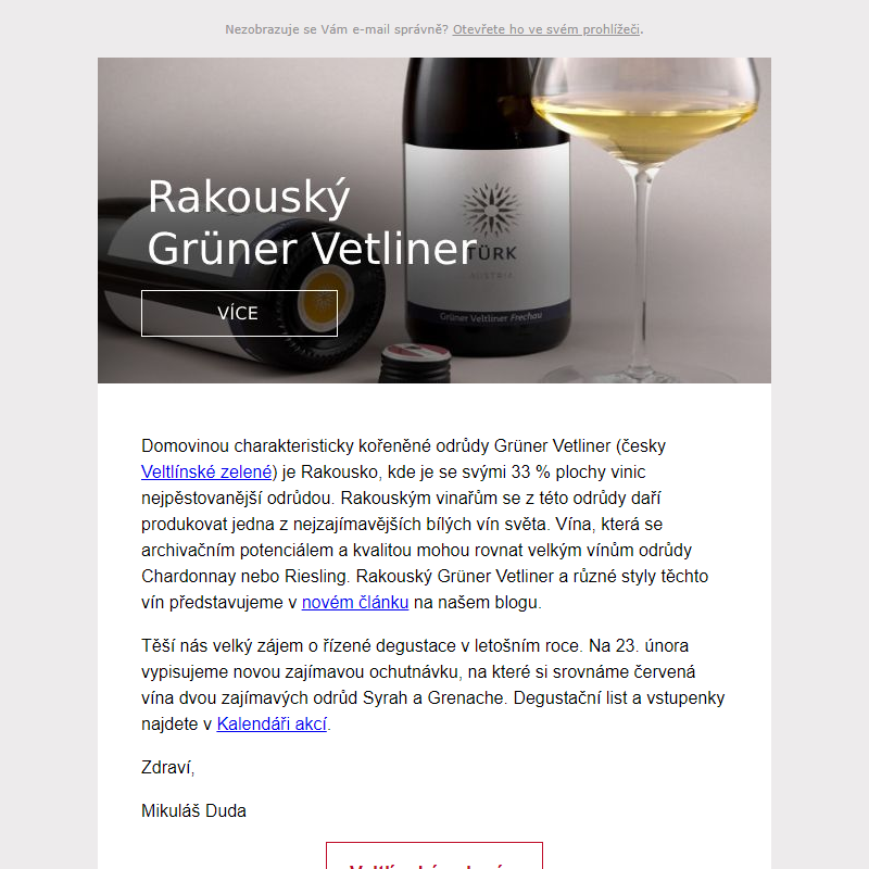 _Rakouský Grüner Vetliner - jak chutná, jak zraje? + _ Chystáme zajímavou ochutnávku červených vín!
