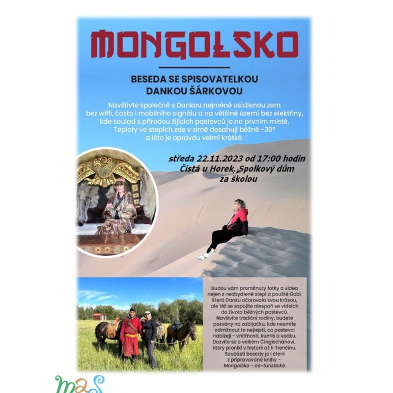 Beseda s Dankou Šárkovou o Mongolsku