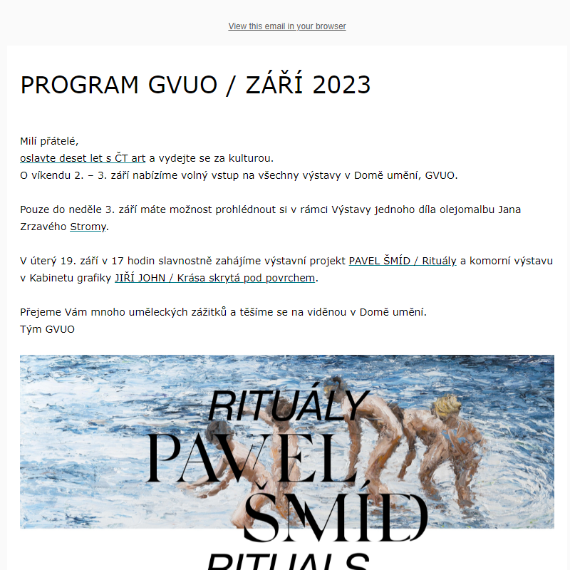 GVUO program ZÁŘÍ 2023