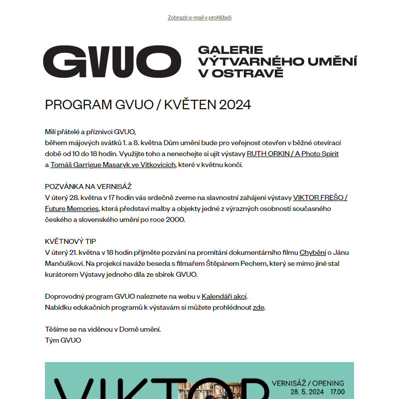 GVUO program KVĚTEN 2024