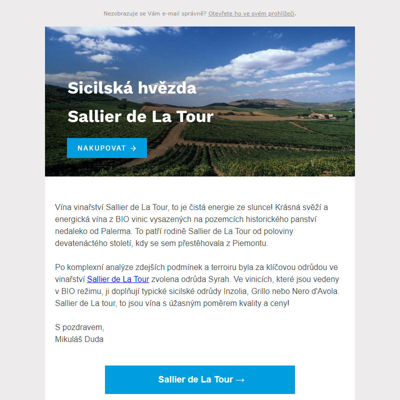 _ Sallier de La Tour: _ Ochutnejte krásná vína ze slunné Sicílie!