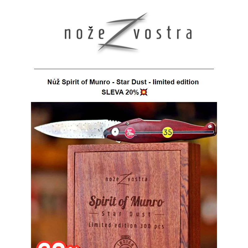 Limitovaná edice nože Spirit of Munro - Star Dust se slevou 20%_