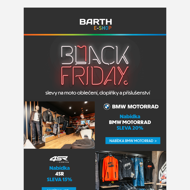 Black Friday _ SLEVY až 20% na moto vybavení!