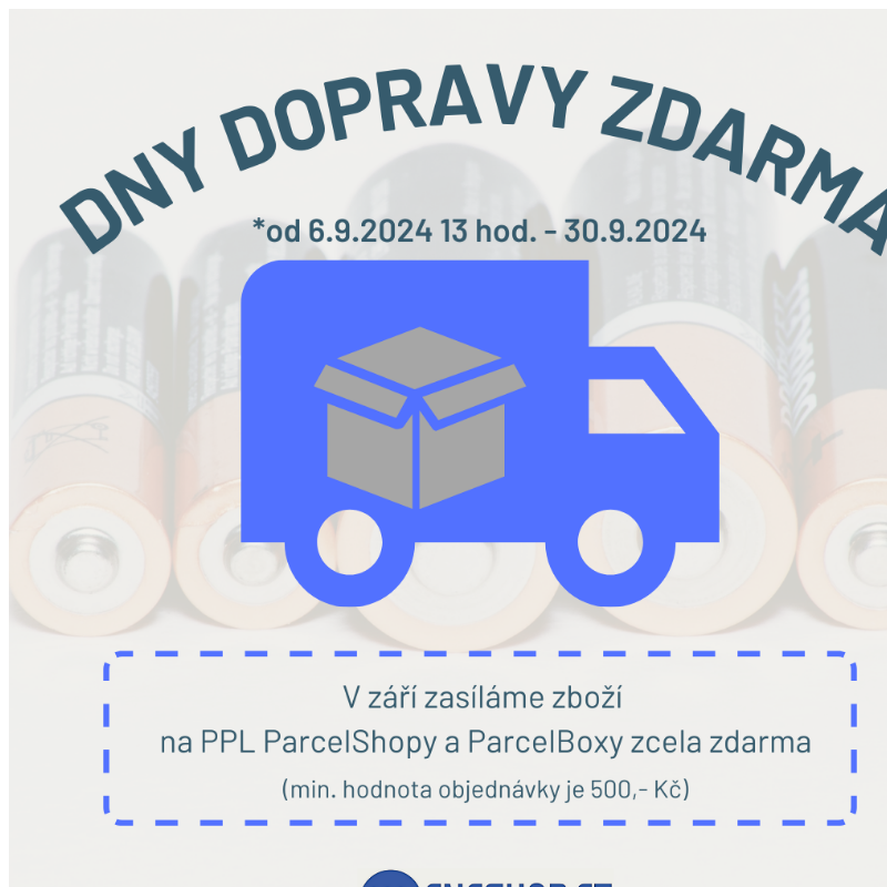 _  STARTUJEME DNY DOPRAVY ZDARMA !