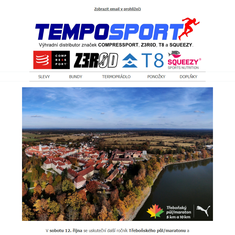 COMPRESSPORT opět na Třeboňském půl/maratonu!