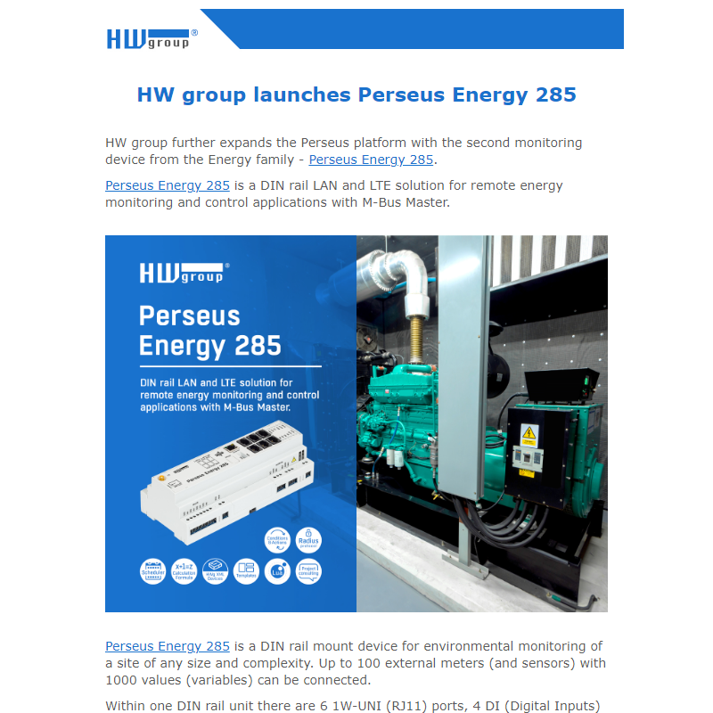 HW group launches Perseus Energy 285