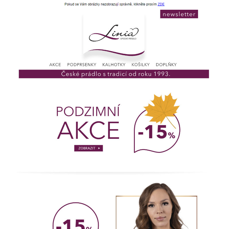 PODZIMNÍ AKCE - Linia.cz
