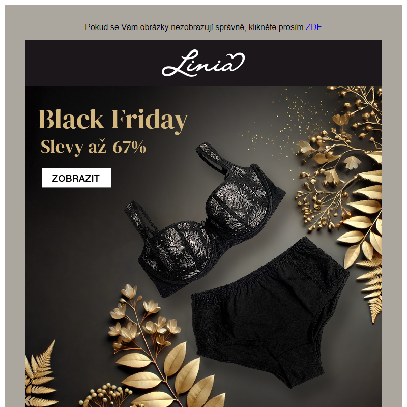 BLACK FRIDAY slevy až 67% - Linia.cz