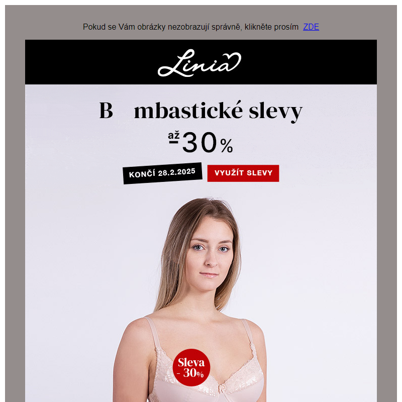 Bombastické slevy - Linia.cz